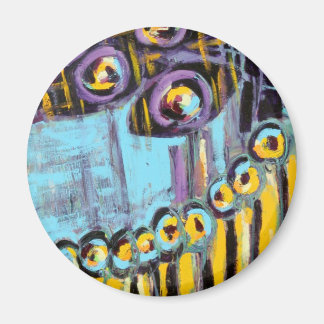 Íman Imagem redonda de design personalizado