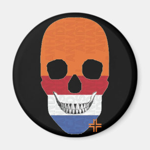 Íman Imagem redonda HANDSKULL Holland B2