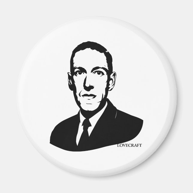 Íman Imagem Retrato HP Lovecraft (Frente)