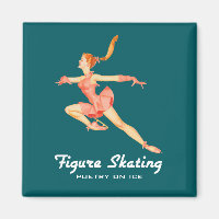 Imagem Retroativa de Um Patinador Figura Em Um Equ