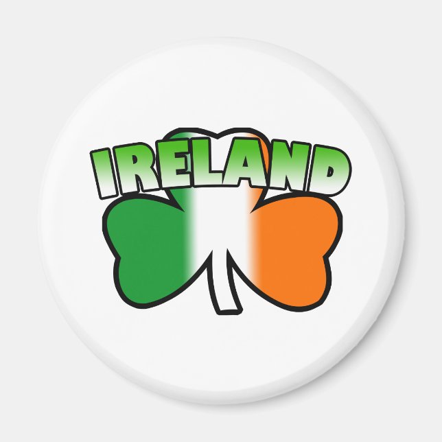 Íman Imagem Shamrock da Irlanda (Frente)
