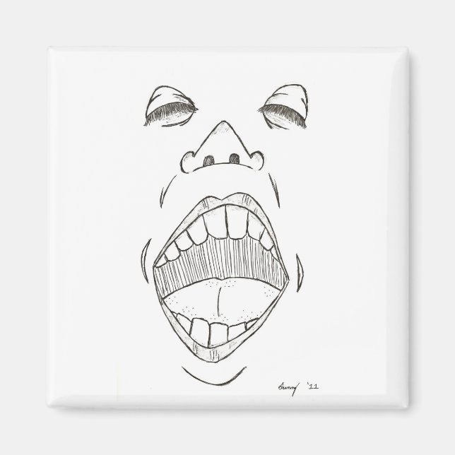 Íman Imagem "Shout" (Frente)