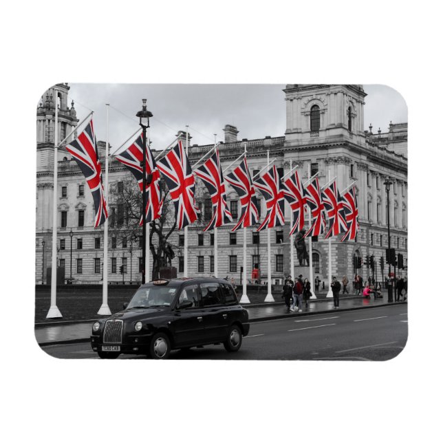 Íman Imagem Souvenir de uma Cena de Londres (Horizontal)