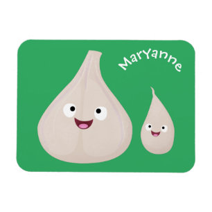 Íman Imagem vegetal do desenho animado de alho cúprico