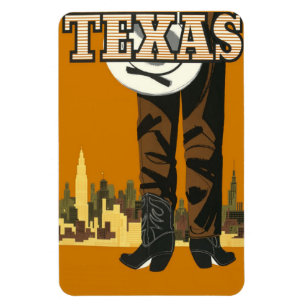 Íman Imagem Viagens vintage do Texas USA