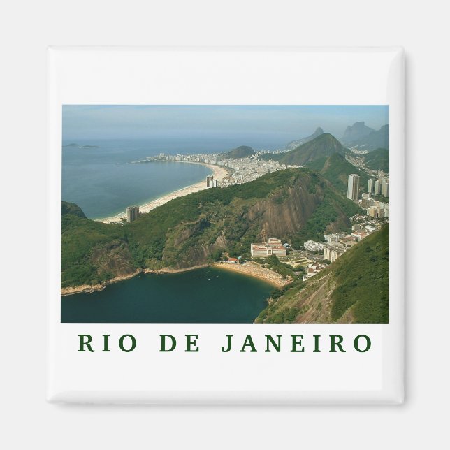 Íman Imagem "View from Sugar Loaf, Rio de Janeiro" (Frente)