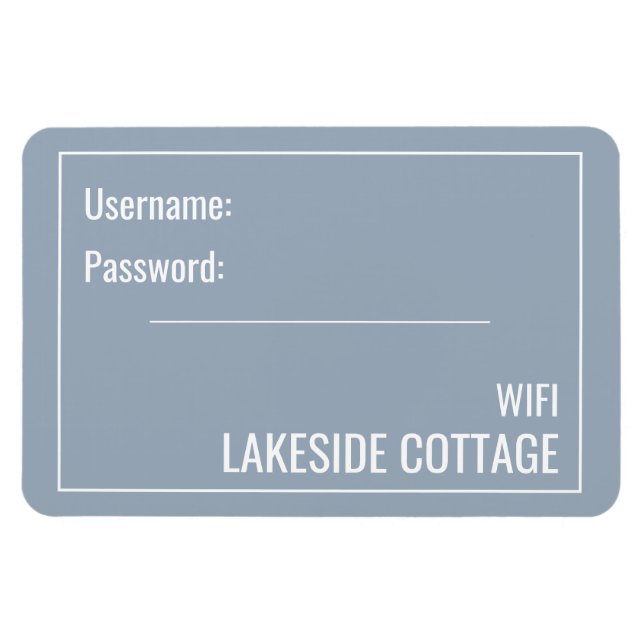 Íman Imagem Wifi De Aluguel De Férias Azuis Moderna Min (Horizontal)