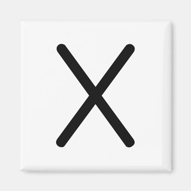 Íman Imagem "x" do título da letra (Frente)