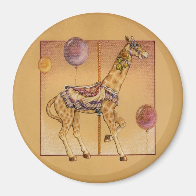 Íman Imagens - Carousel Giraffe (Frente)