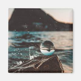 Íman Imagens Cênicas do Oceano de Arte de Praia Fotogra