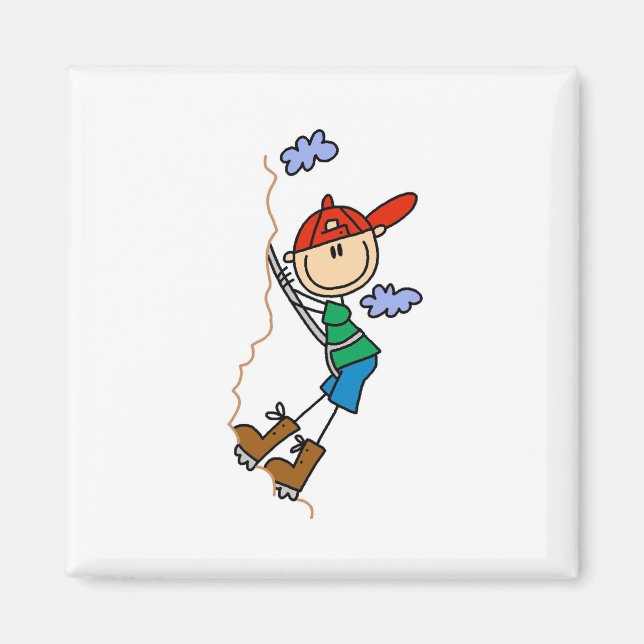 Íman Imagens De Montanha Do Stick Figure (Frente)