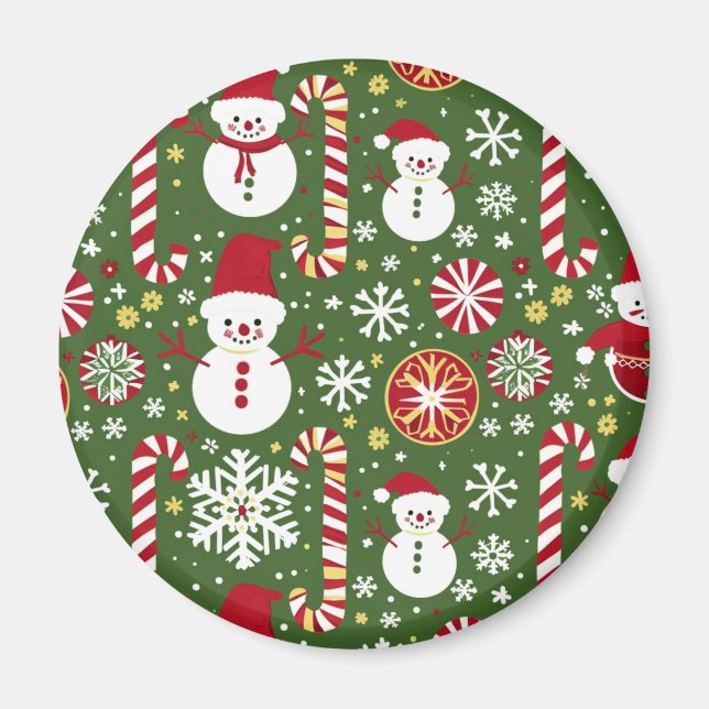 Íman Imagens de Natal - Decoração e Férias do Festivo F (Frente)