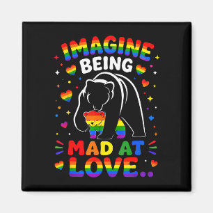 Íman Imagine estar louco de amor orgulho lgbtq urso arc