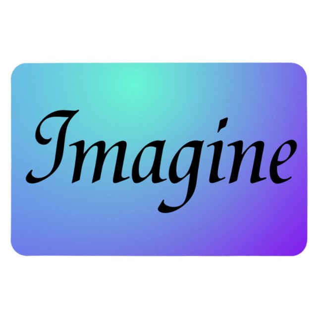 Íman Imagine o ímã roxo (Horizontal)