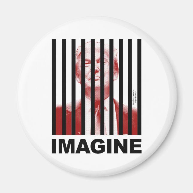 Íman Imaginem Trump Atrás de Bares (Frente)