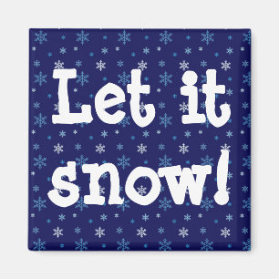 Íman Ímago Blue Snowflake "Deixe-o nevar"