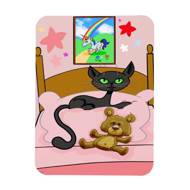 Íman Íman, Cat e Teddy Bear Magnet (Vertical)