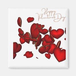 Íman Imán 🧲 Cuadrado Happy Valentine’s Day