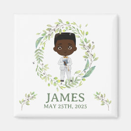 Íman Imán cuadrado Primera Comunión JAMES