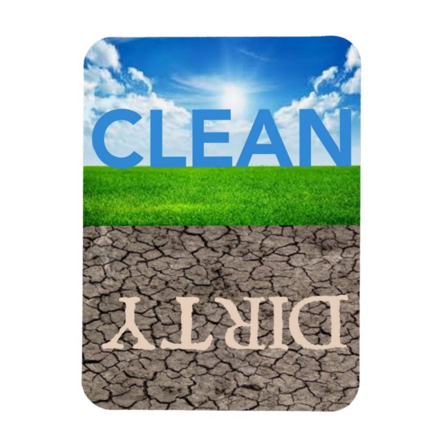 Íman Íman de 3"X4" para máquinas de lavar louça suja (Vertical)