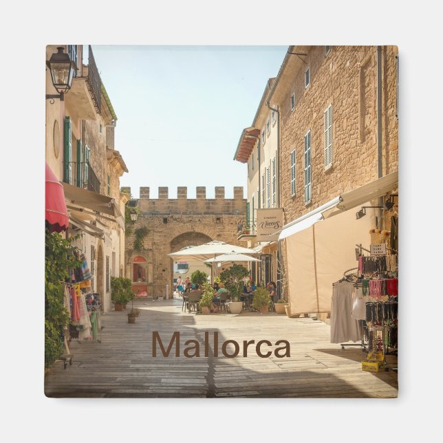 Íman imán de Alcudia en la isla de Mallorca (Frente)