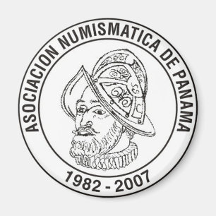 Íman Imán de Asociación Numismática De Panamá