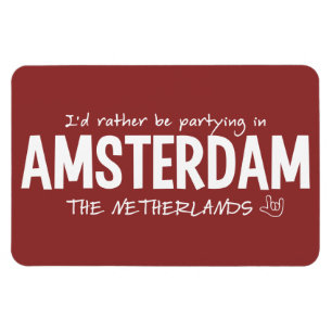 Íman Íman de cor personalizado AMSTERDAM