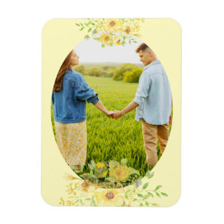 Íman Íman de estrutura floral de cor aquosa amarela