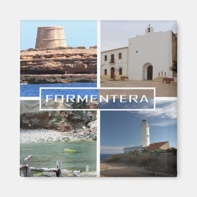 Íman imán de Formentera en las Islas Baleares (Frente)