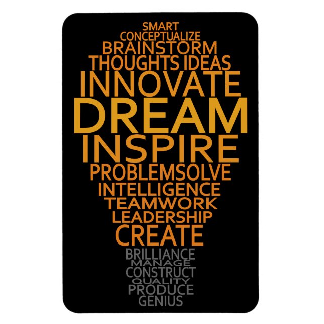 Íman Íman de lâmpada inspiracional (Vertical)