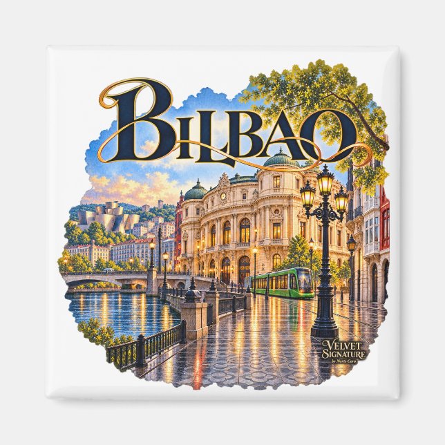 Íman Imán de nevera Bilbao (Frente)