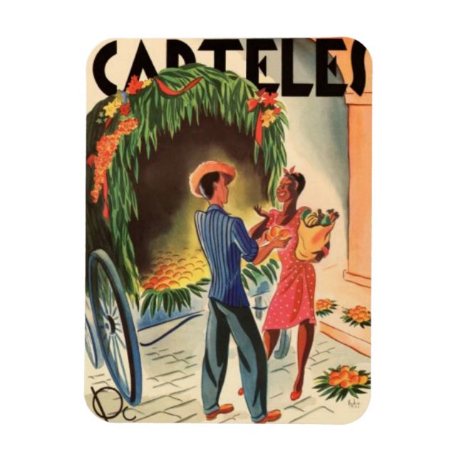 Íman Iman de Nevera Cartel Cuba Vintage Ilustraciones (Vertical)