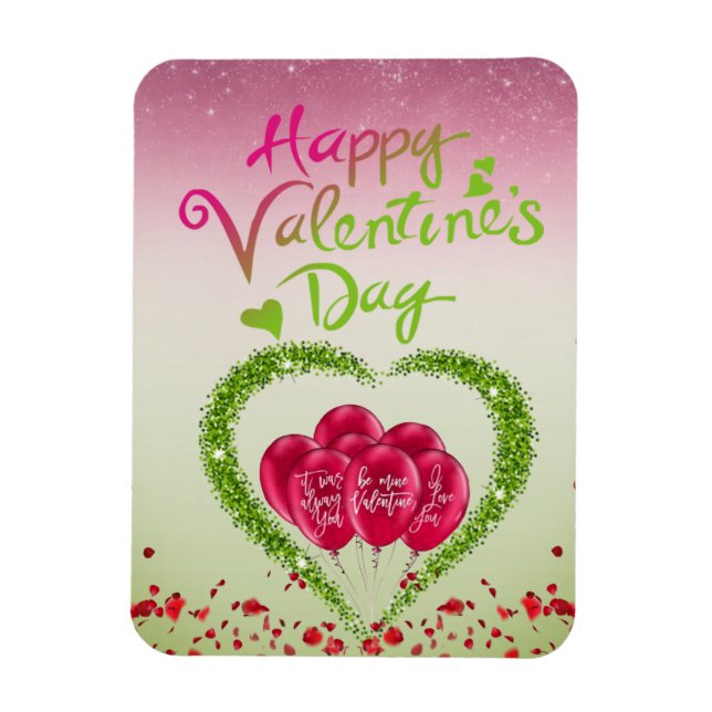 Íman Imán flexível San Valentín con corazón (Vertical)