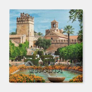 Íman imán Jardines del Alcázar de Cordoba, España