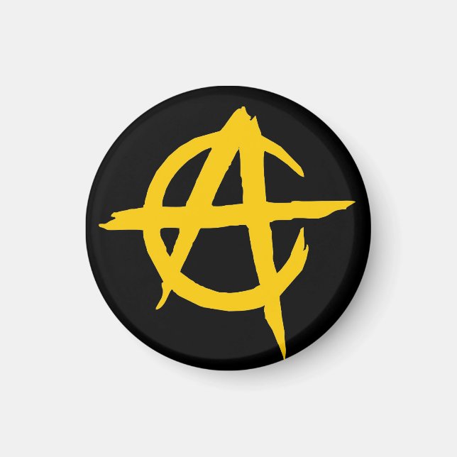 Íman Imán Logo Ancap Libertario - M1 (Frente)