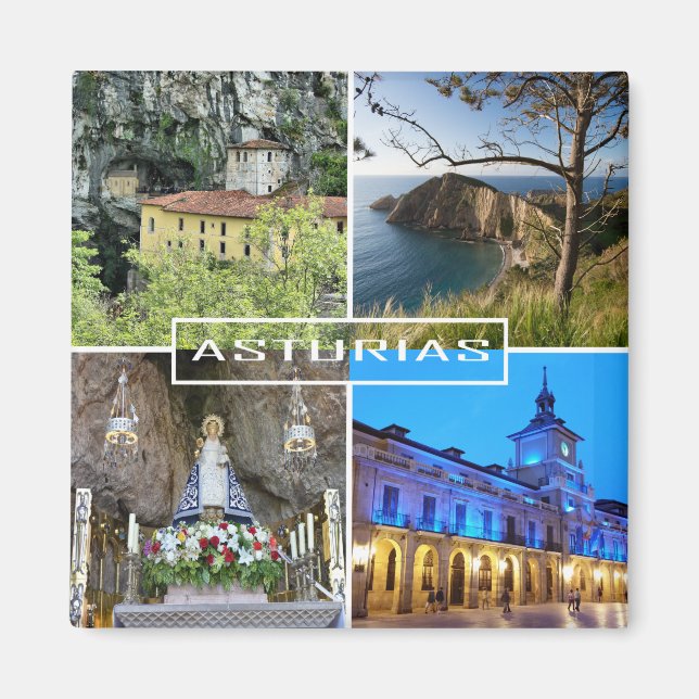 Íman imán Principado de Asturias en España (Frente)