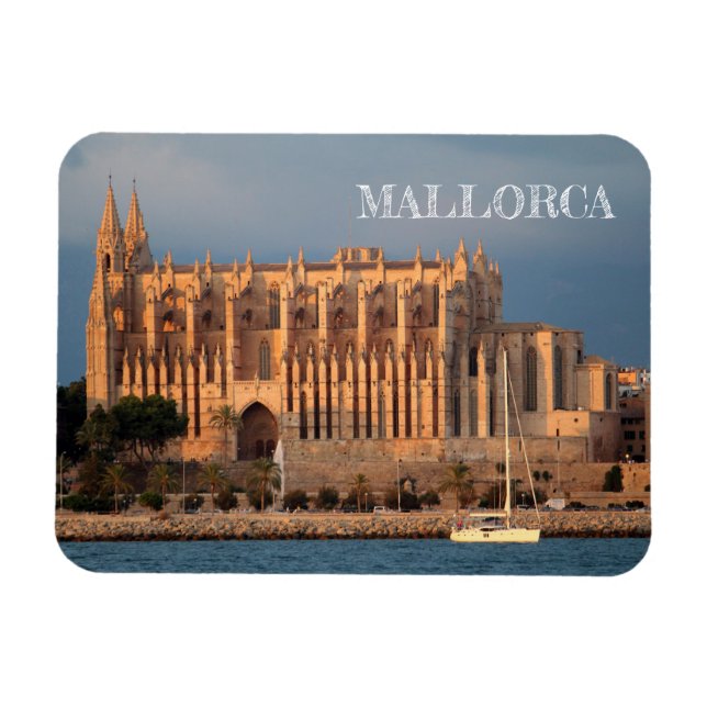 Íman imán rectangular catedral de Palma de Mallorca (Horizontal)