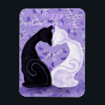 Íman Íman Romântico com Gato Casal<br><div class="desc">Lindos e românticos Casais de Gato Românticos Amantes e Aniversário - Pintura - Personalizável - ou Escolher / Adicionar seu Texto Único - Nome / Cores / Fonte / Tamanho / Elementos - Imagem / mais - Faça seu presente especial - Redimensionar e mover ou adicionar elementos / texto com...</div>