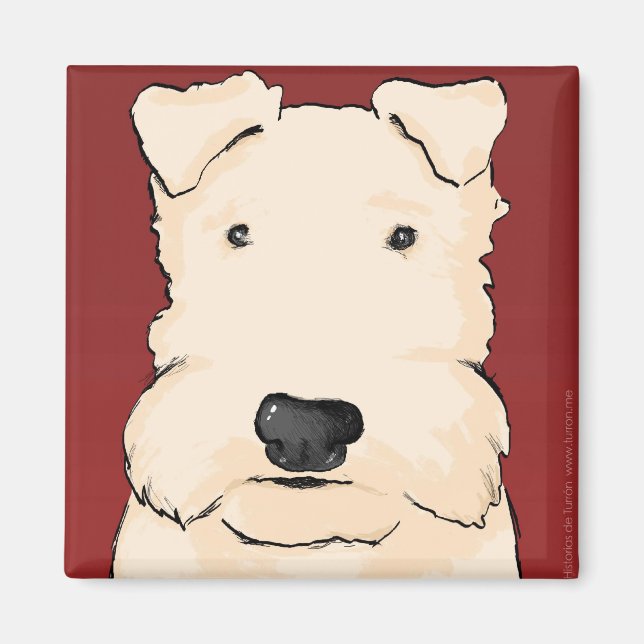 Íman Imán Turrón granate (Frente)