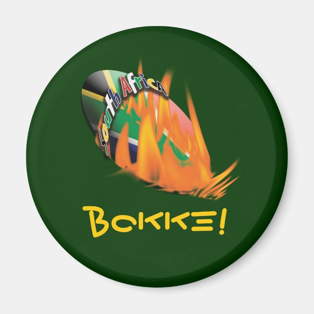 Íman Ímanes de adeptos e adeptos do râguebi sul-african (Frente)