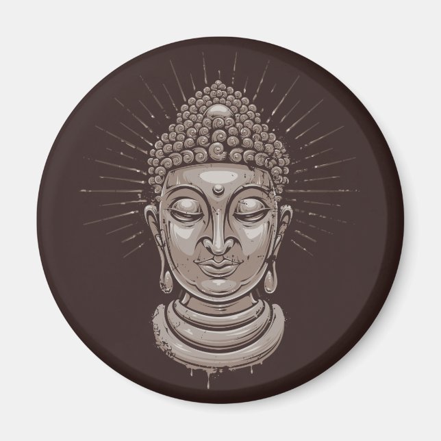 Íman Ímanes de Ilustração Buda (Frente)