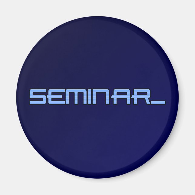 Íman Ímanes de logotipo do seminário (Frente)