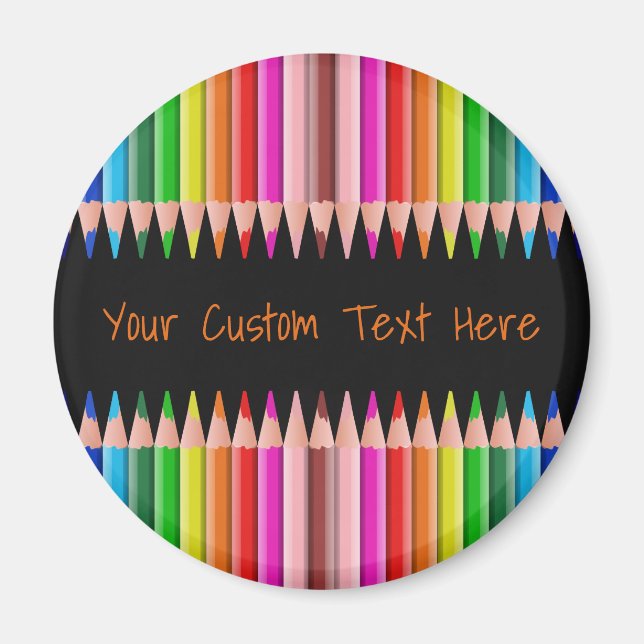 Íman Ímanes personalizados dos lápis de cores (Frente)