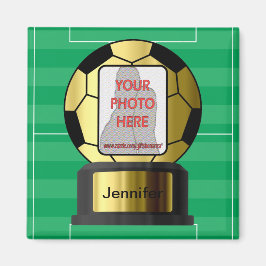 Íman Ímanes personalizáveis de bola de futebol do Ouro 