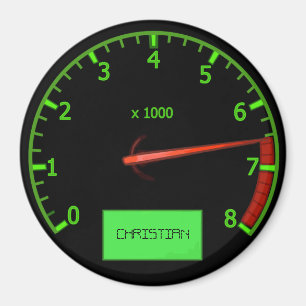 Íman Ímanes personalizáveis para carros de cabeça de en