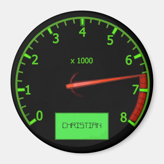 Íman Ímanes personalizáveis para carros de cabeça de en (Frente)