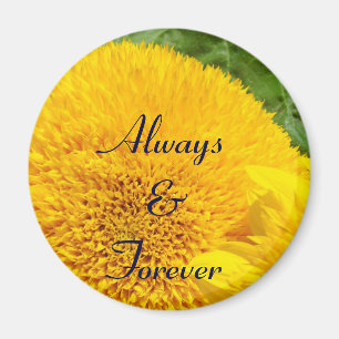 Íman Ímãs Always & Forever Casamento Girassol Amarelo