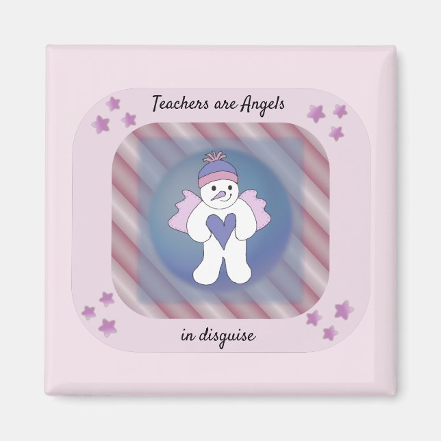 Íman Ímãs Anjos da Neve dos Professores Disfarçados (Frente)