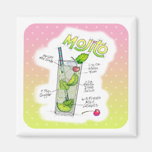 ÍMAN ÍMÃS - ARTE DO COCKTAIL DA RECEITA DE MOJITO