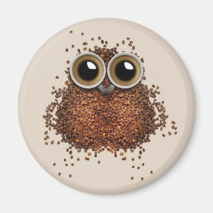 Íman Ímãs da coruja do café